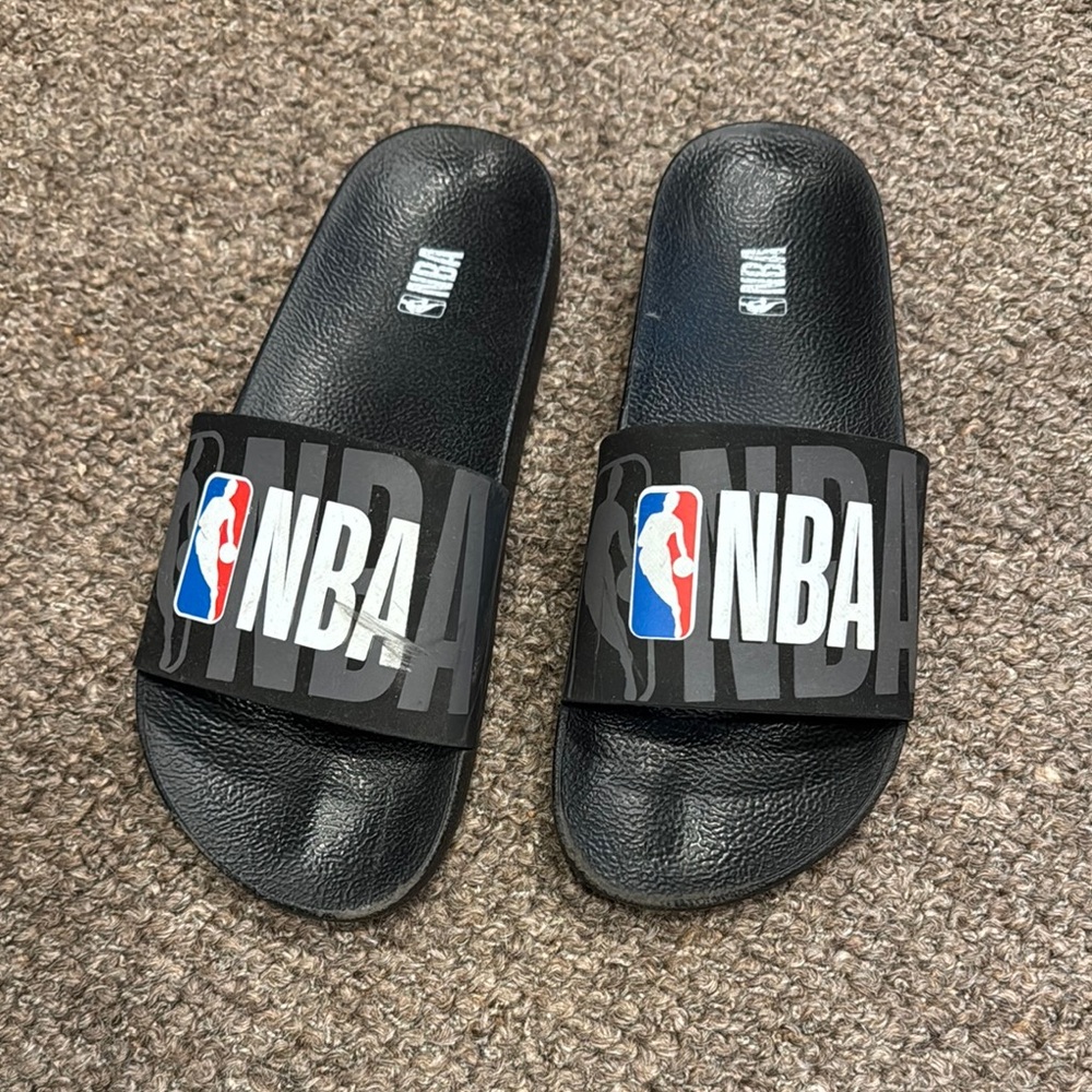 NBA Black Logo Slide Sandals